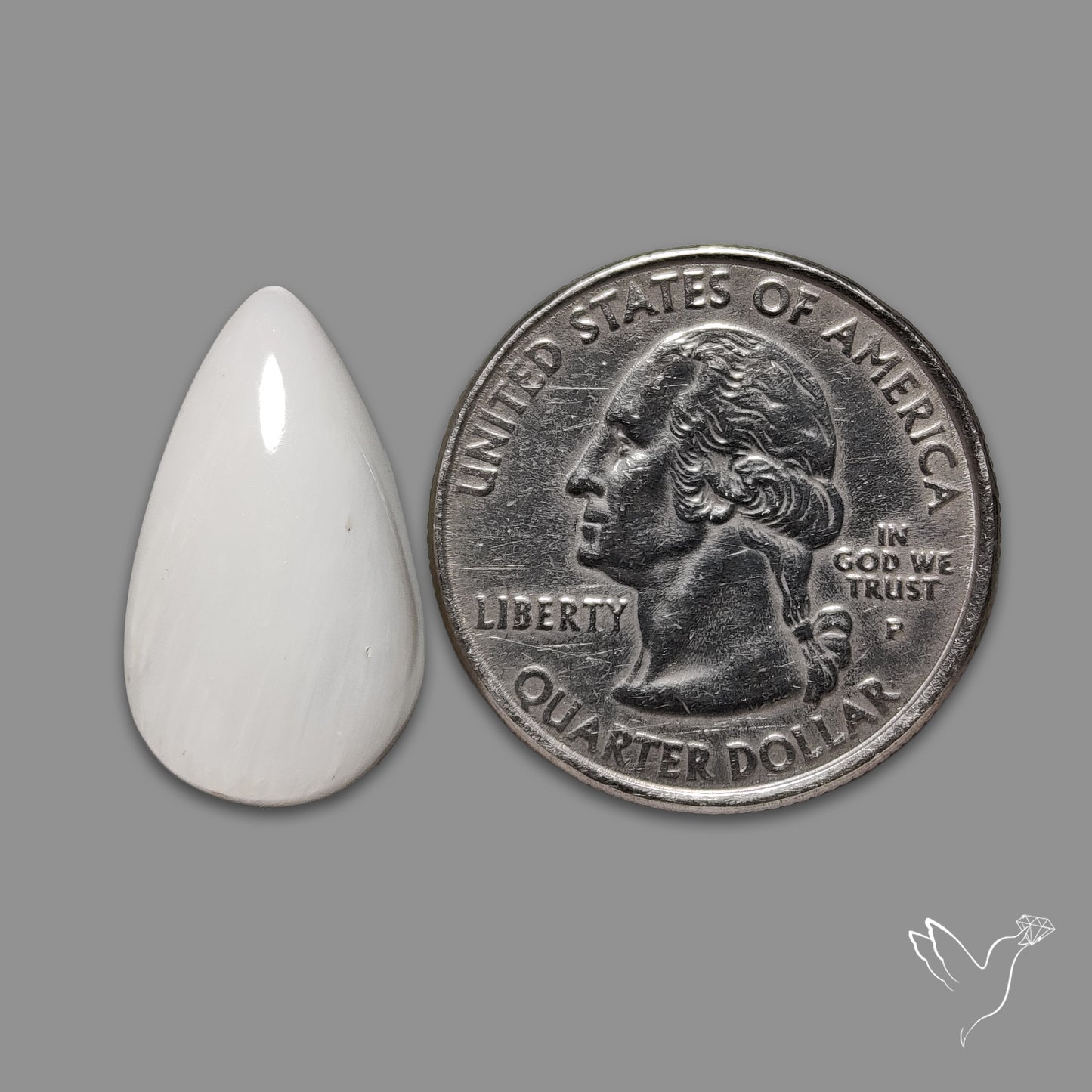 White Scolecite Cabochon