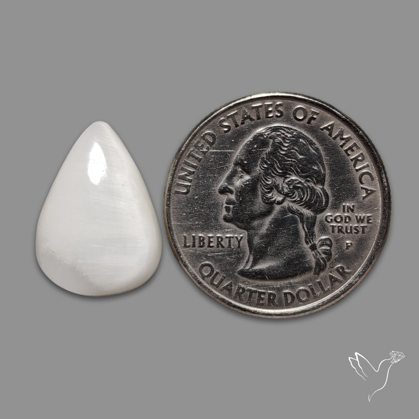 White Scolecite Cabochon