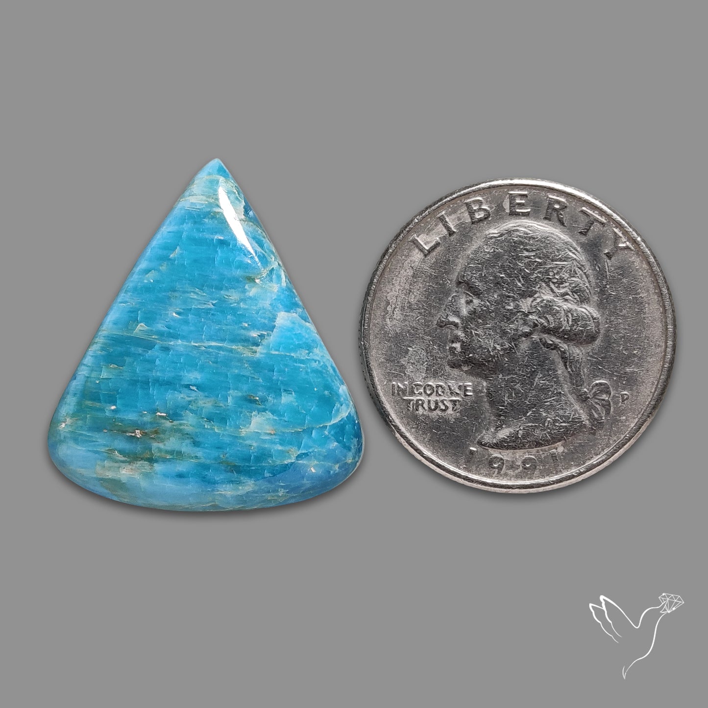 Sky Blue Apatite Cabochon