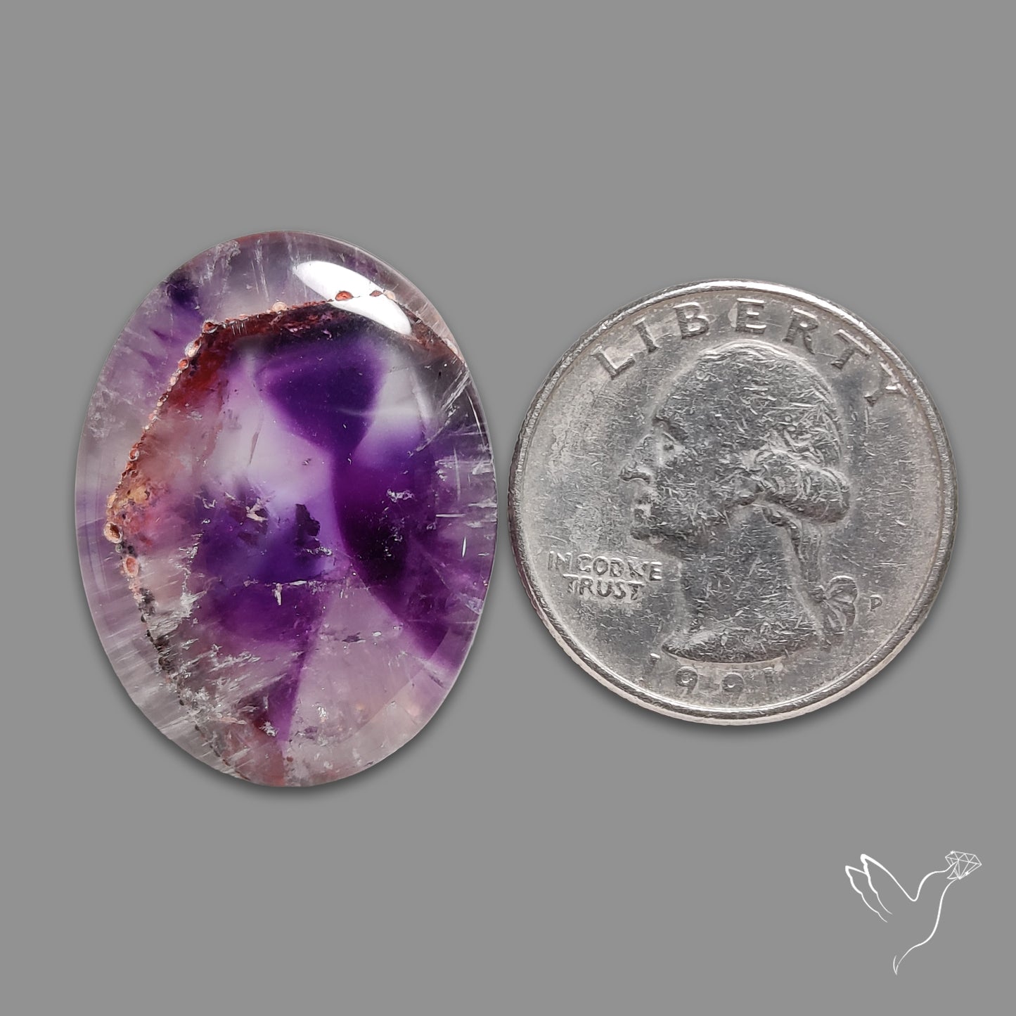 Trapiche Amethyst Cabochon