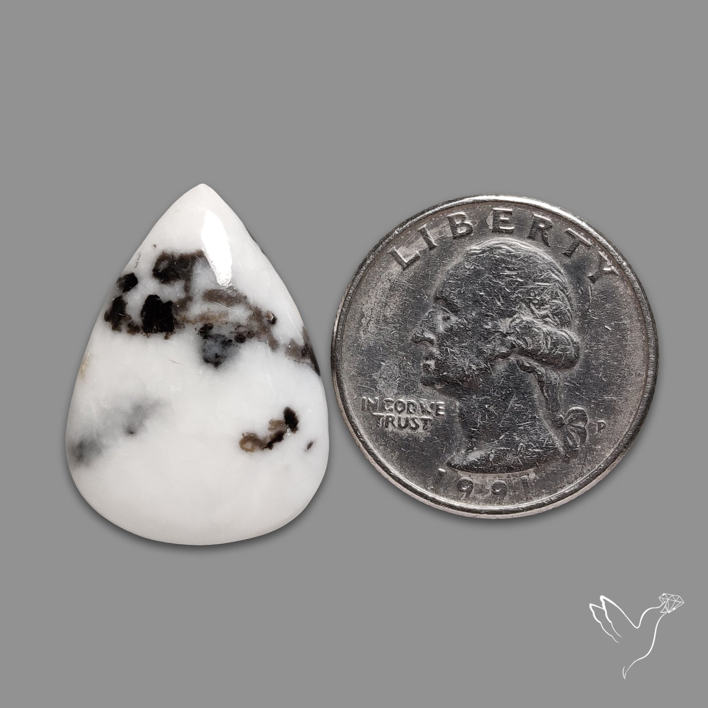 White Buffalo Turquoise Cabochon