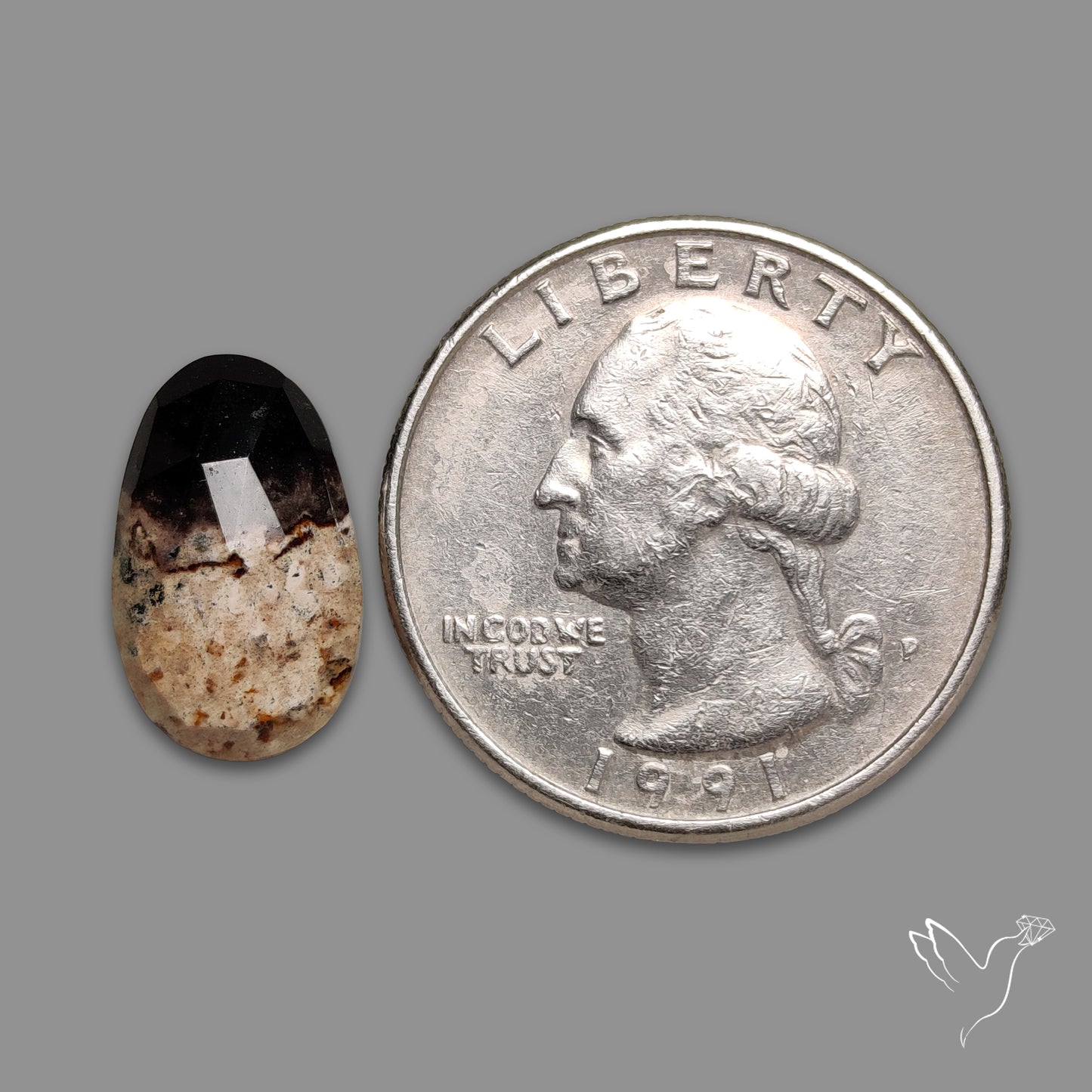 Rose Cut Indonesian Palmroot Agate