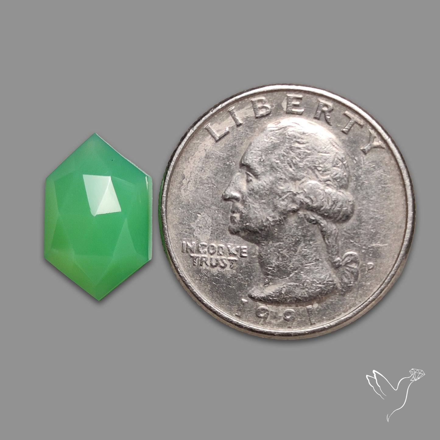 Rose Cut Gemmy Chrysoprase