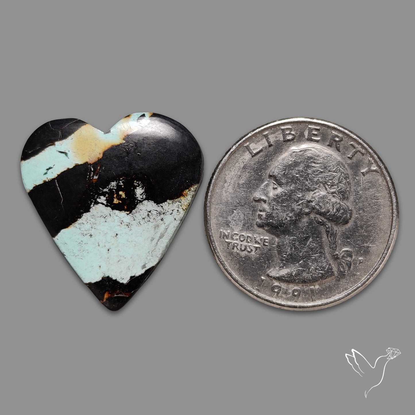 Blackjack Turquoise Heart