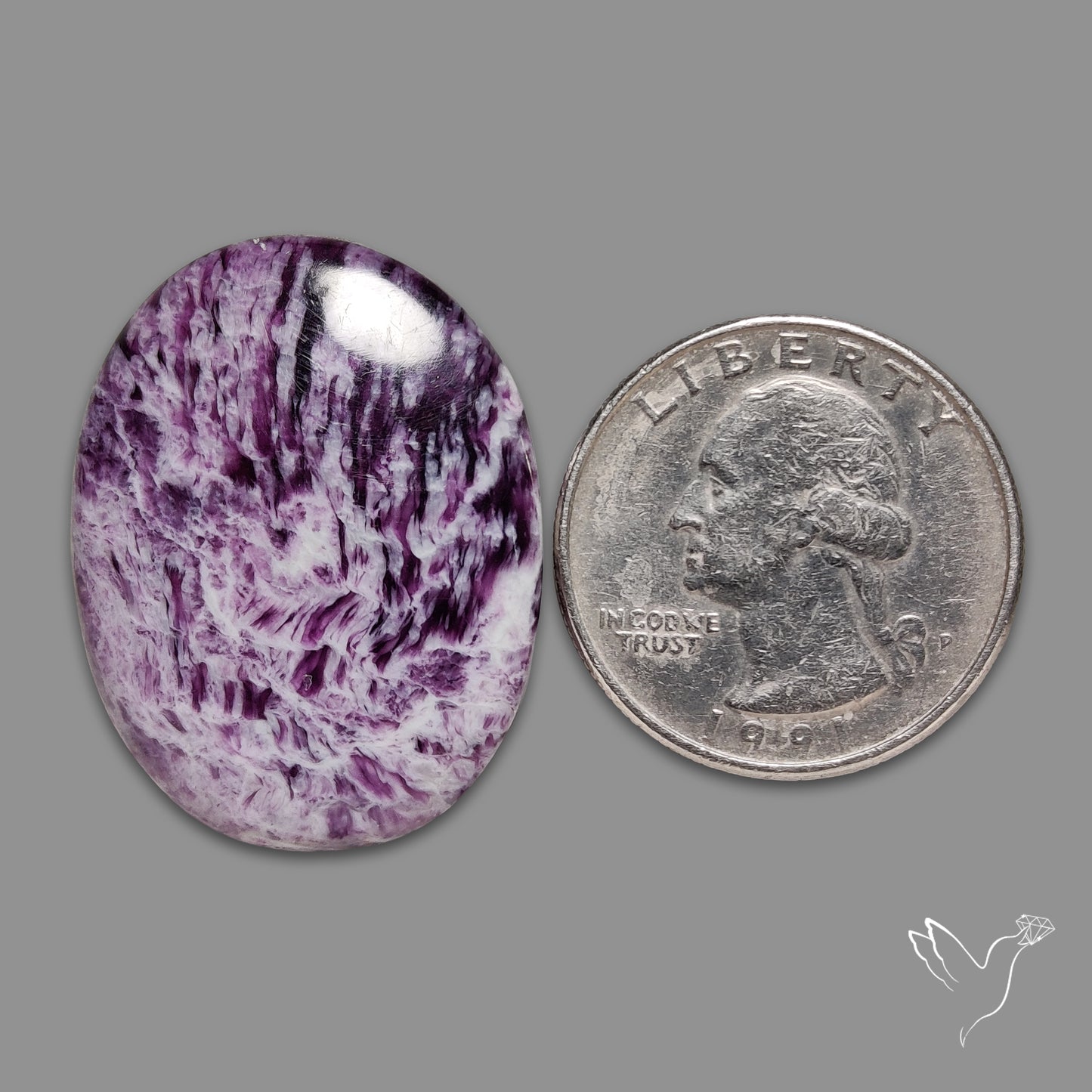 Rare Kammererite Cabochon Deep Purple Gemstone