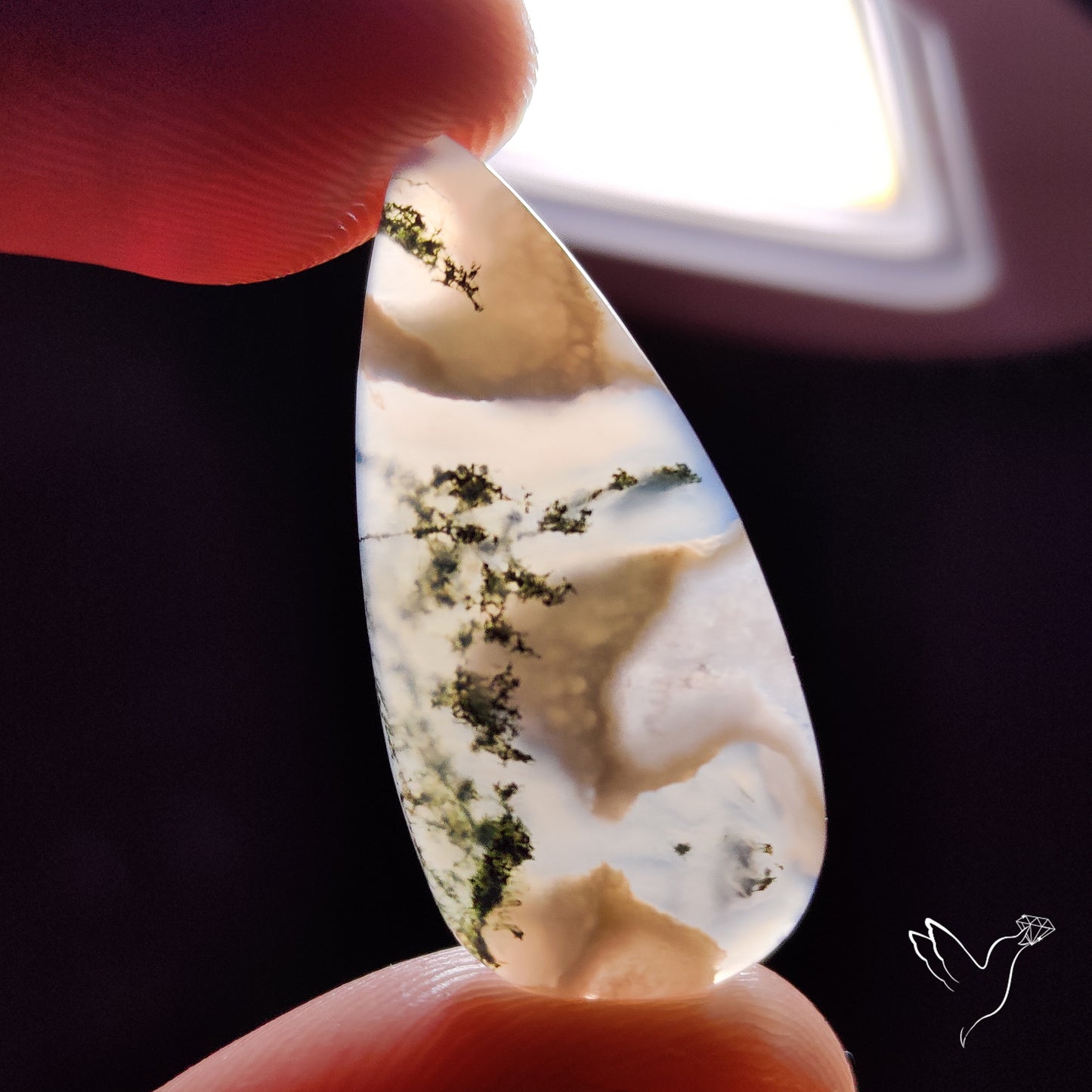 Horse Canyon Moss Agate Cabochon