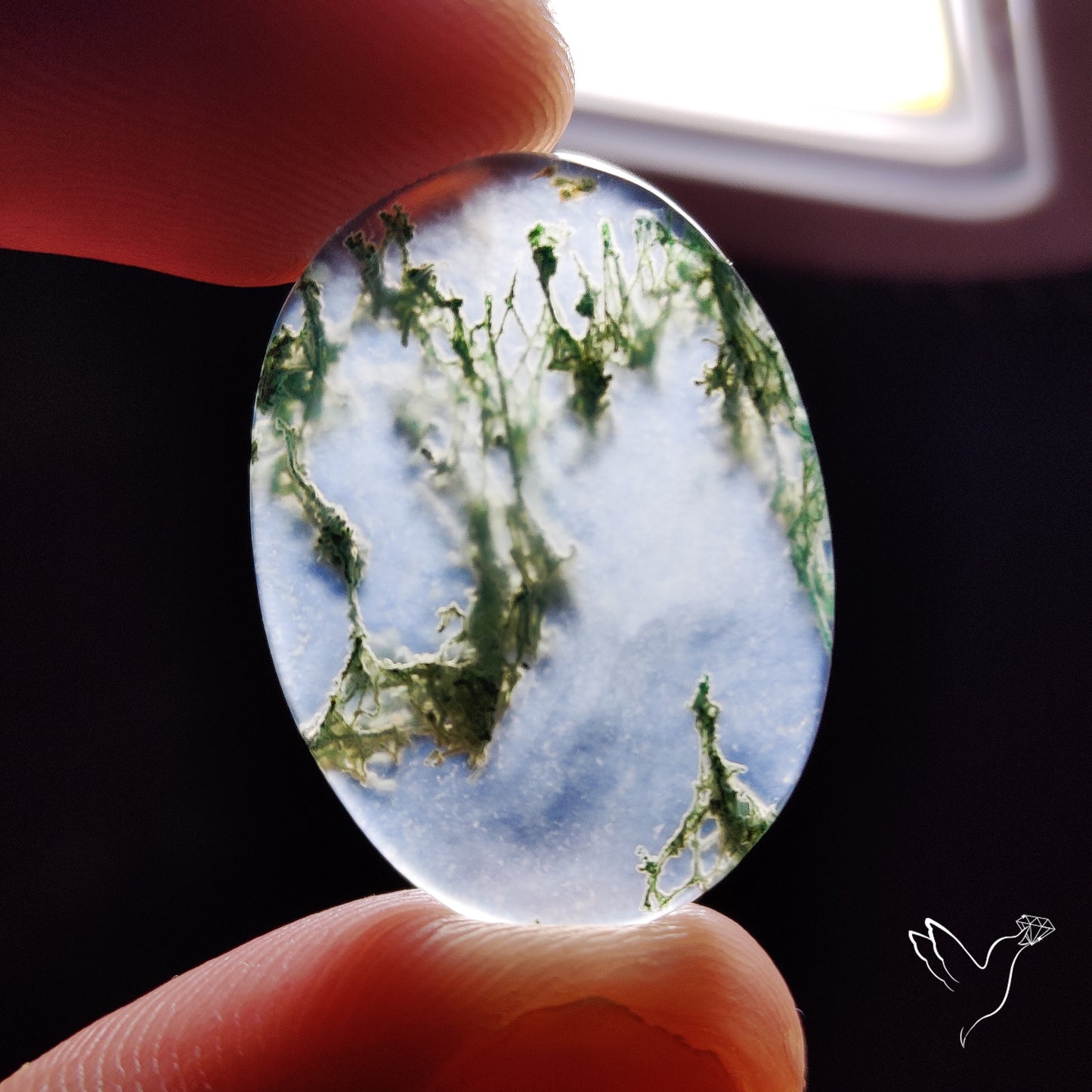 Horse Canyon Moss Agate Cabochon