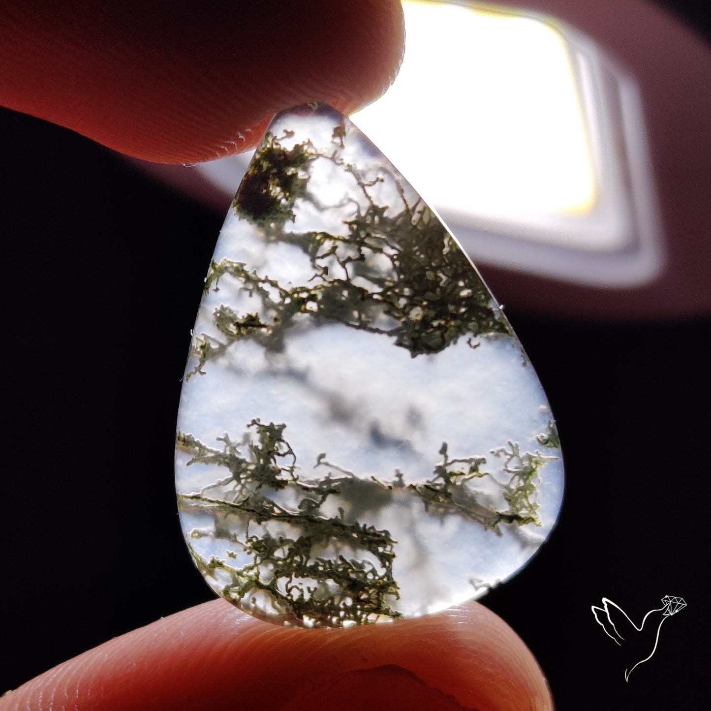 Horse Canyon Moss Agate Cabochon