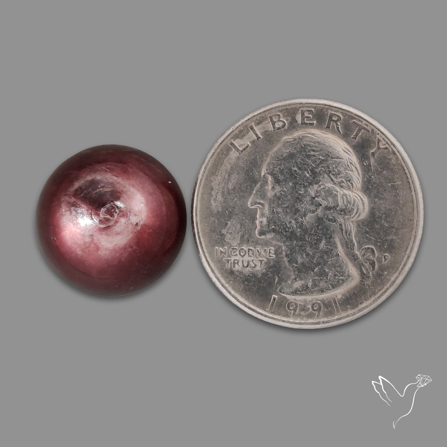 Gem Lepidolite Mica Round Cabochon