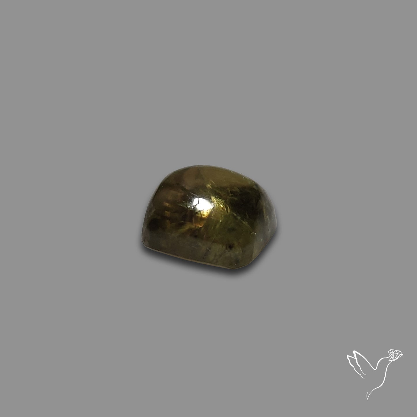 Rare Ural Demantoid Garnet Cabochon