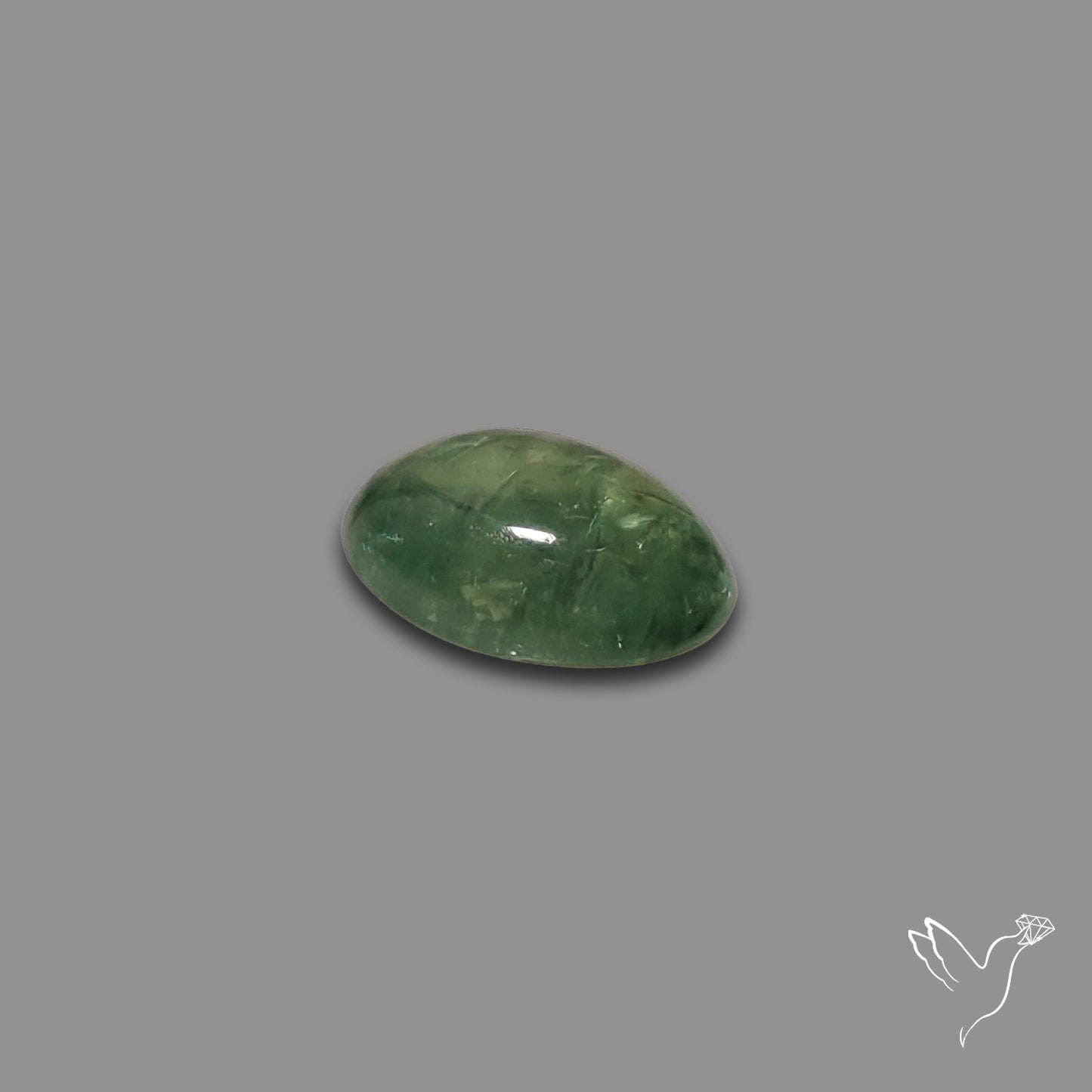 Rare Ural Demantoid Garnet Cabochon