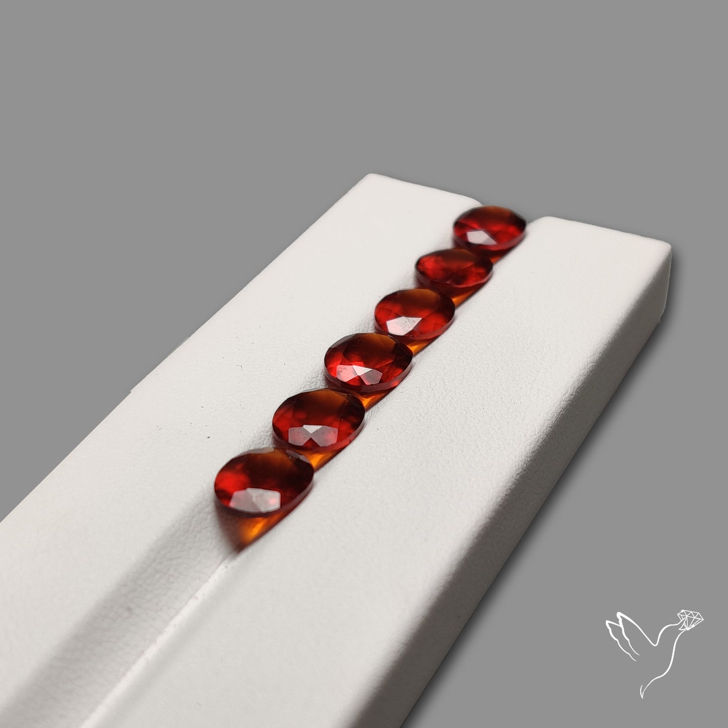 Hessonite Garnets High Grade Deep Red Faceted Lot