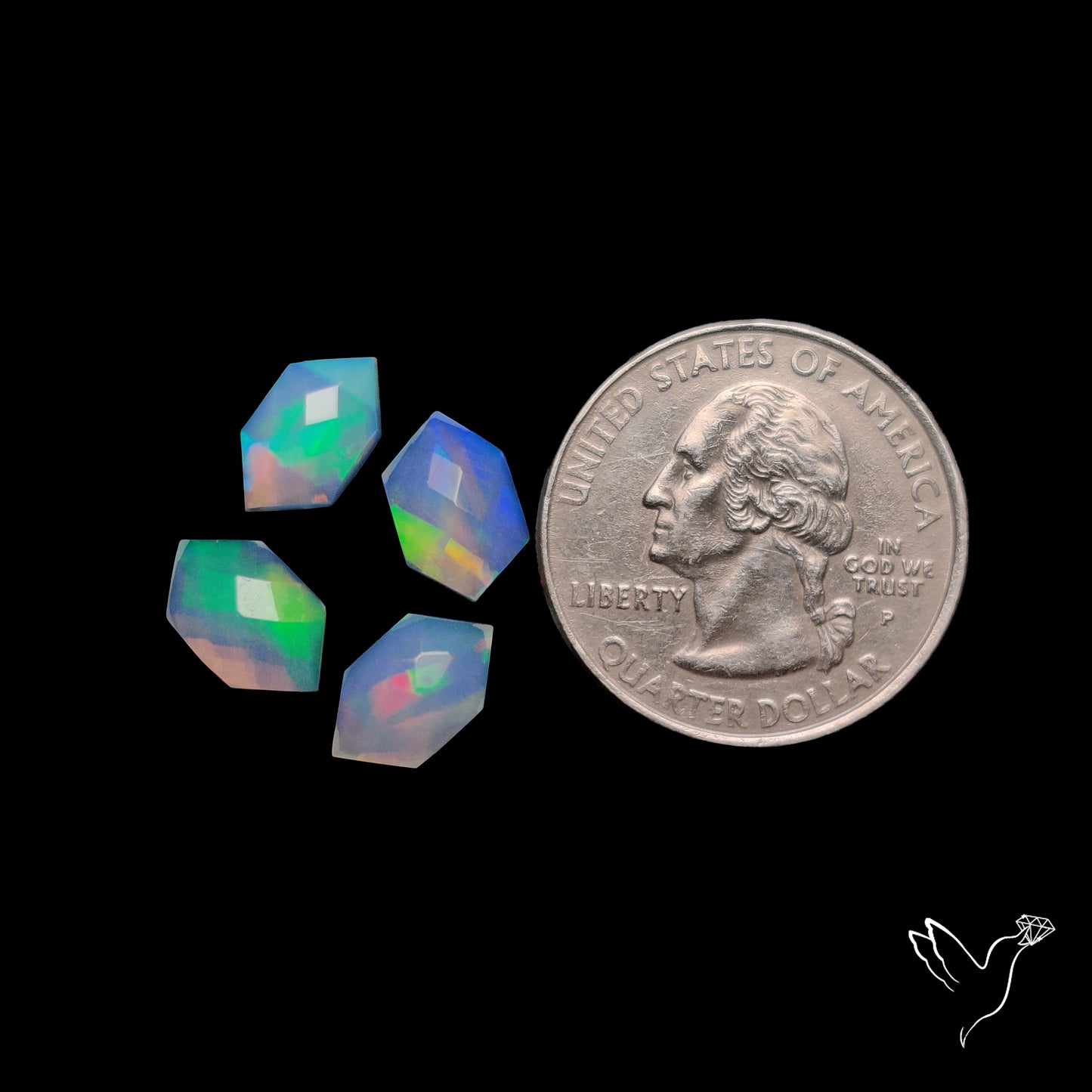 Ethiopian Opal Checkerboard Cuts Lot