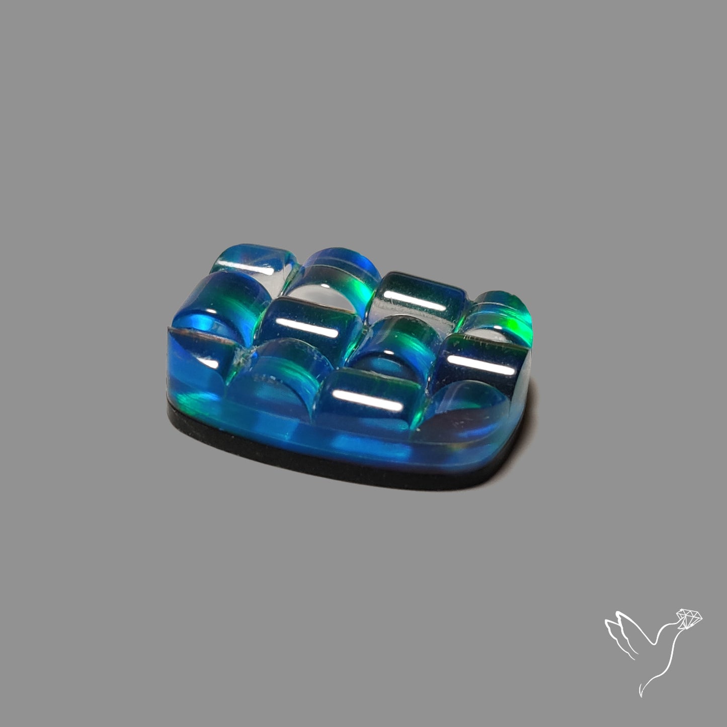 Aurora Opal Checker Carving Doublet