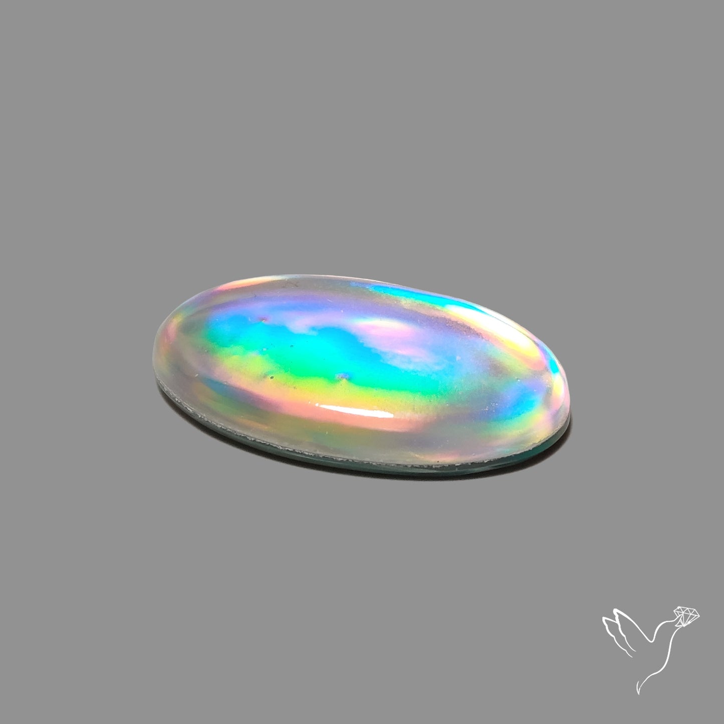 Rainbow Disco Quartz Doublet (Upcycled CD & Quartz Doublet)