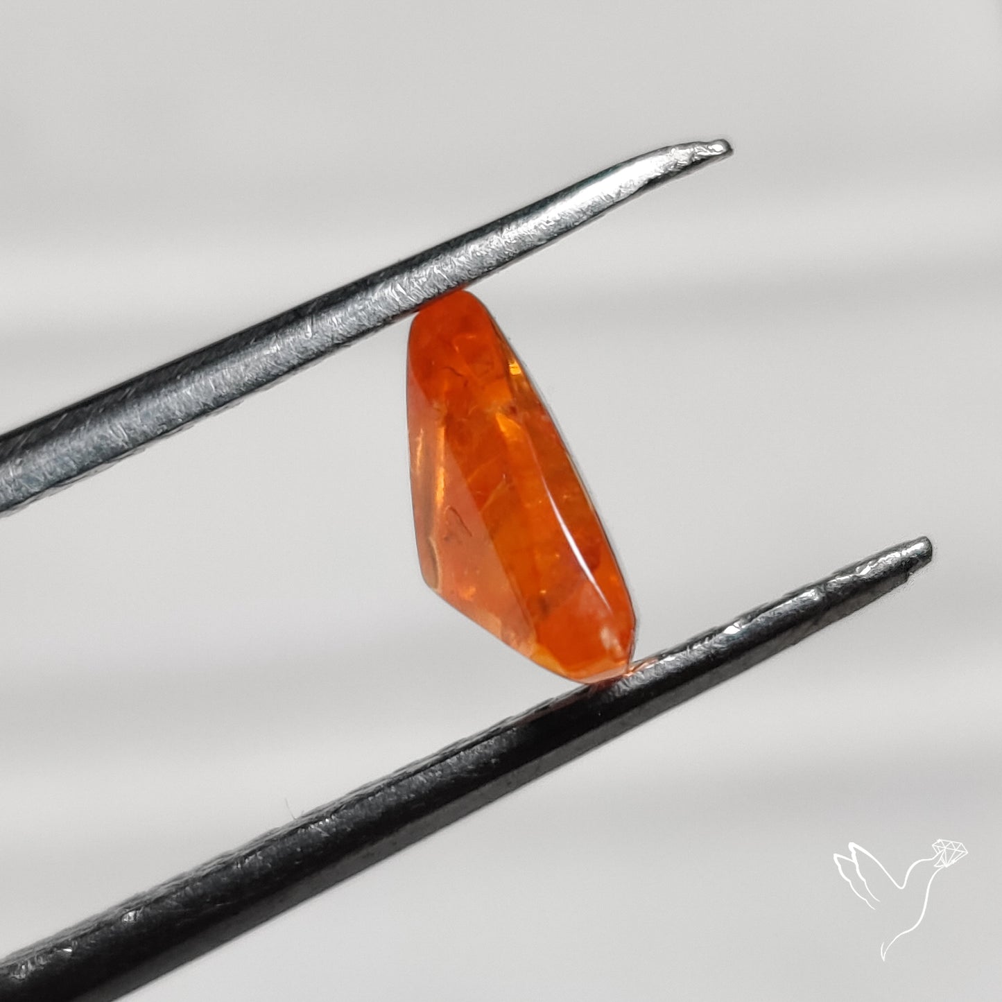 Spessartite Orange Garnet Pyramid Shaped Cabochon