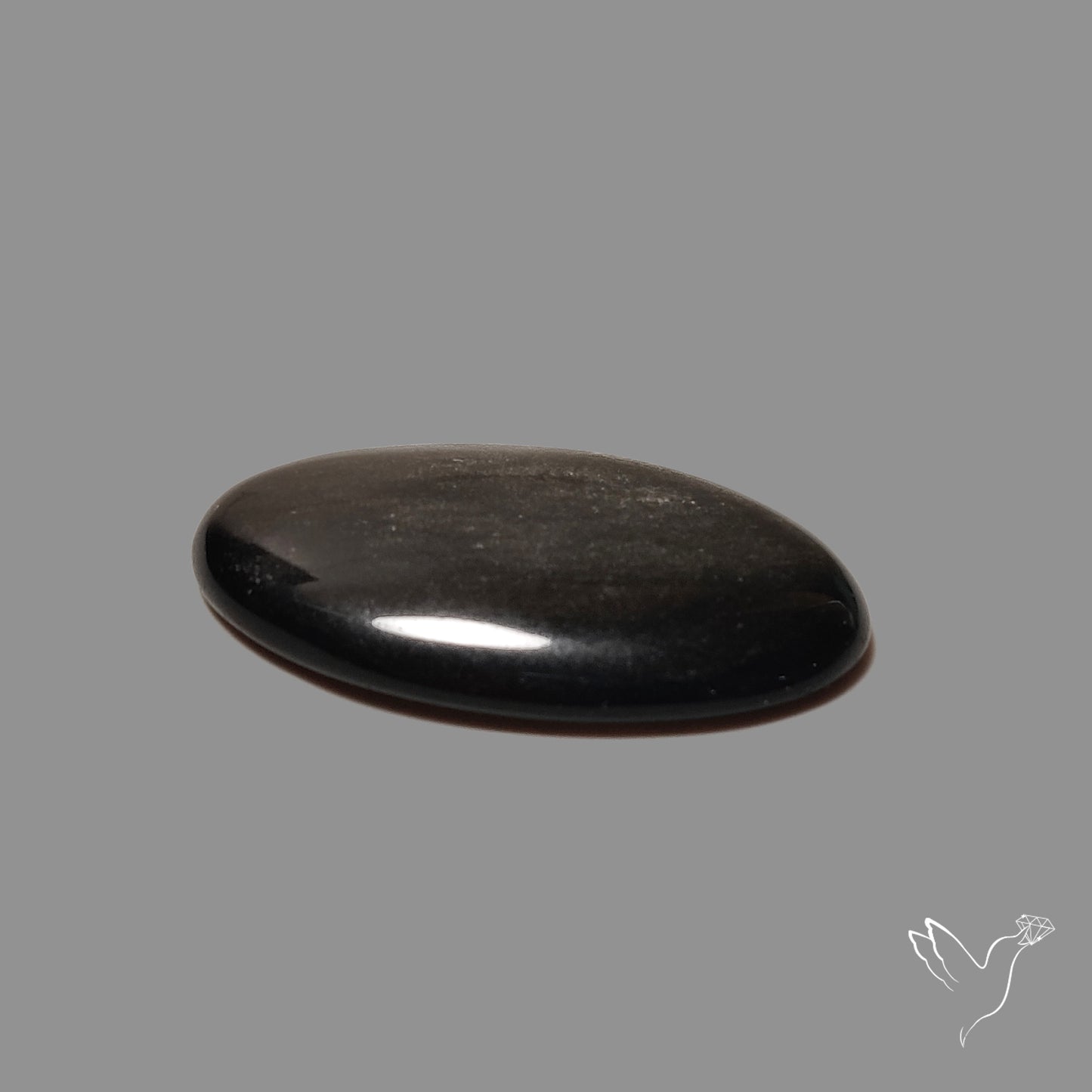 Silversheen Obsidian Cabochon