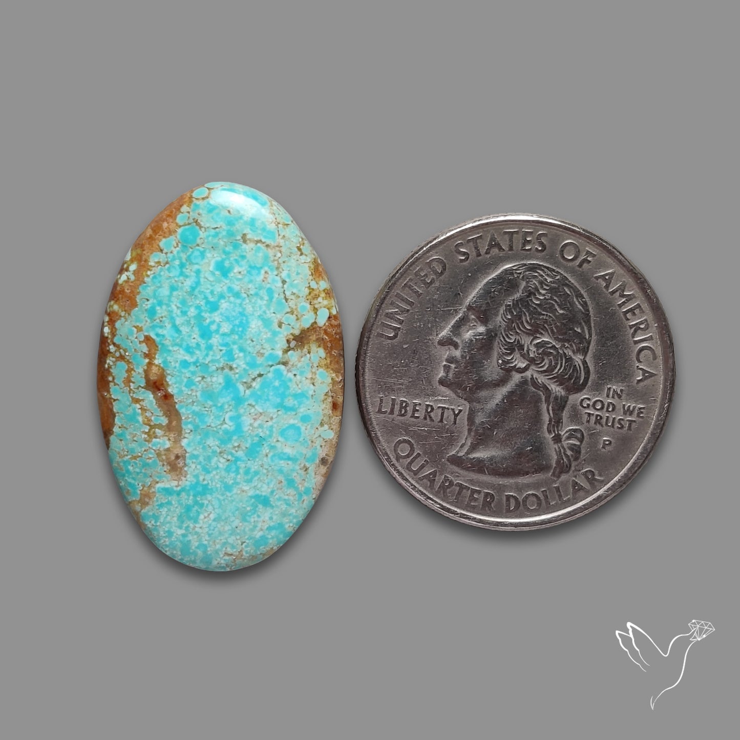 Number 8 Mines Turquoise Cabochon