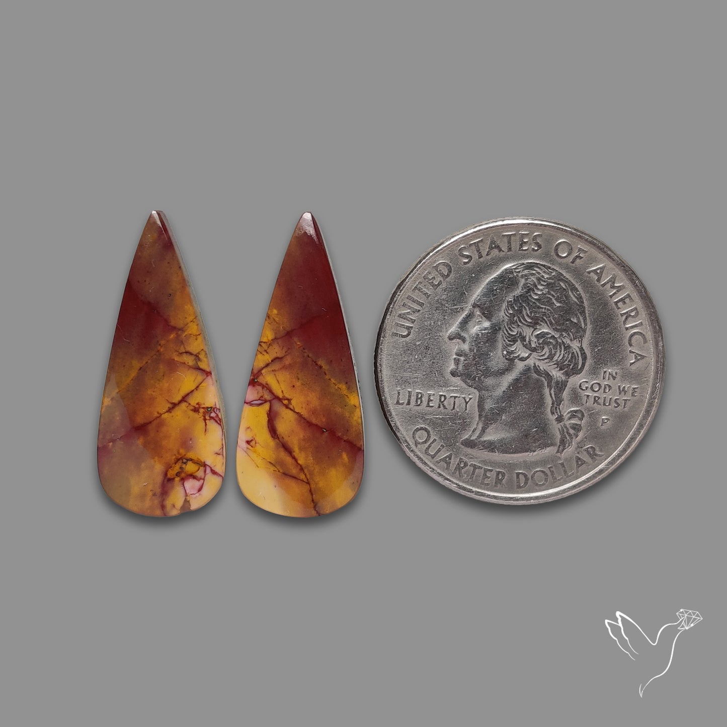 Bicolor Mookaite Pair