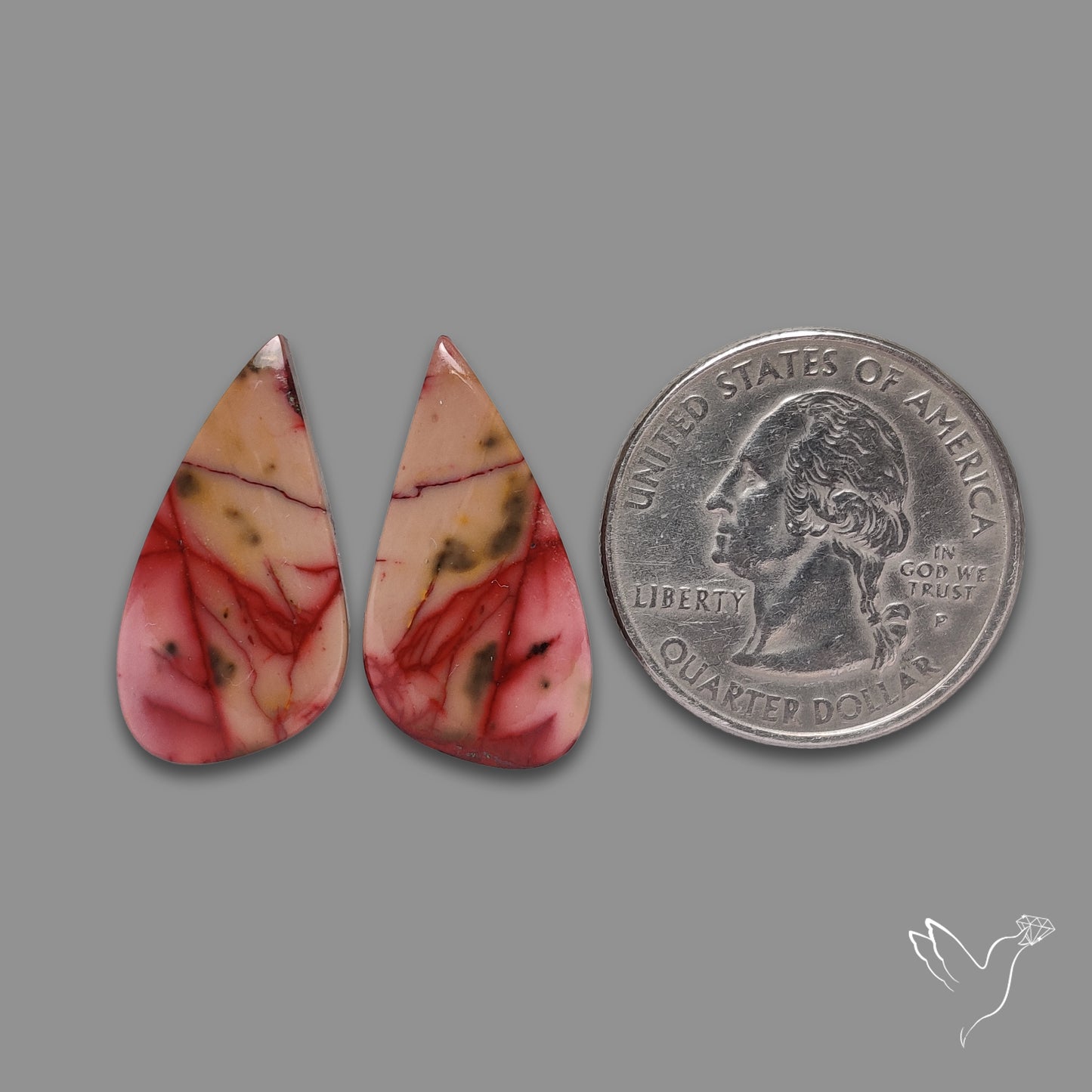 Bicolor Mookaite Pair
