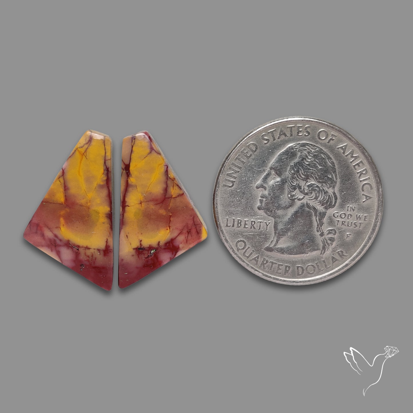 Bicolor Mookaite Pair