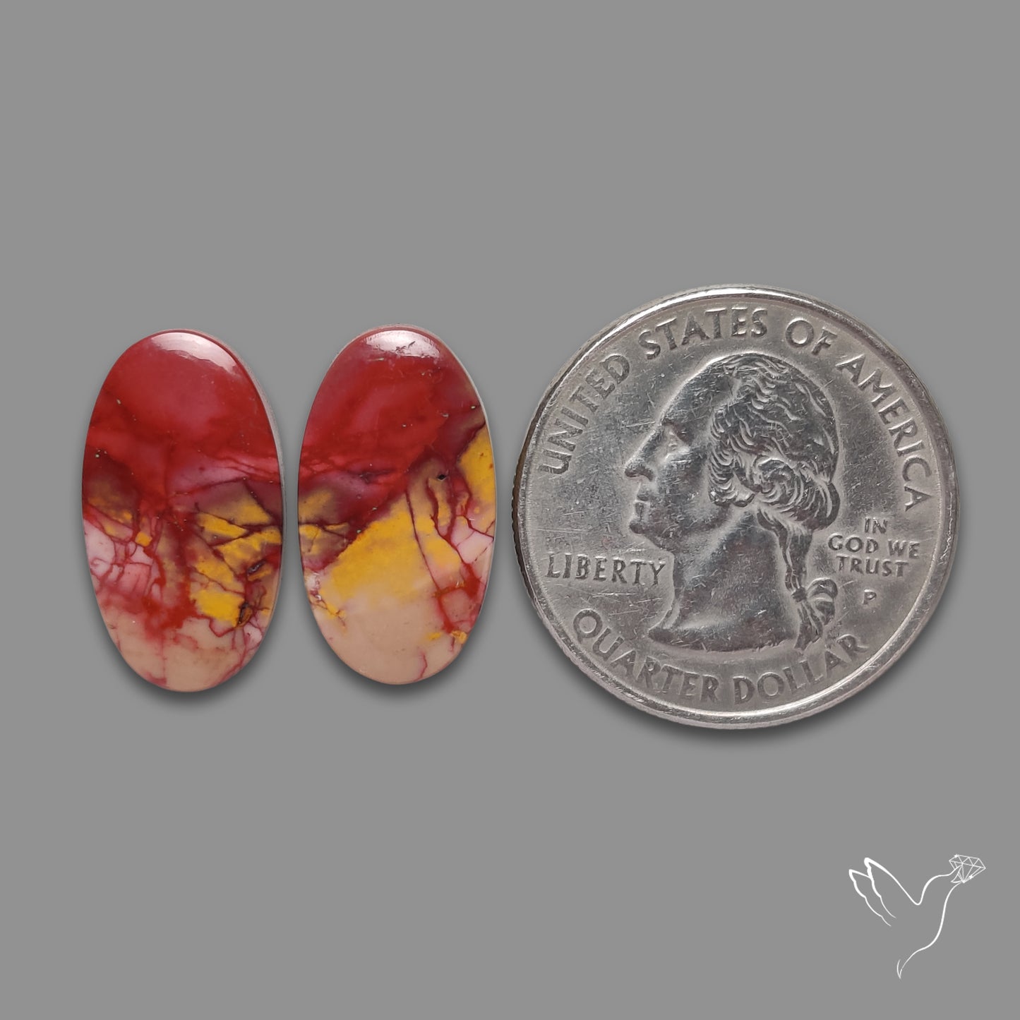 Bicolor Mookaite Pair