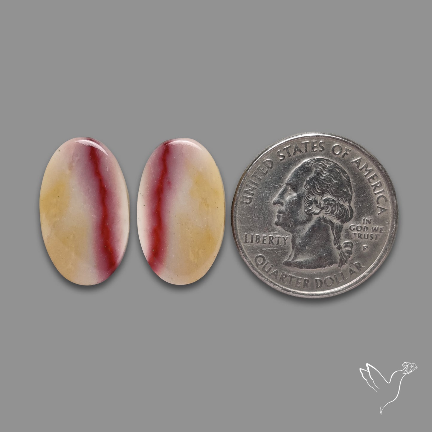 Bicolor Mookaite Pair