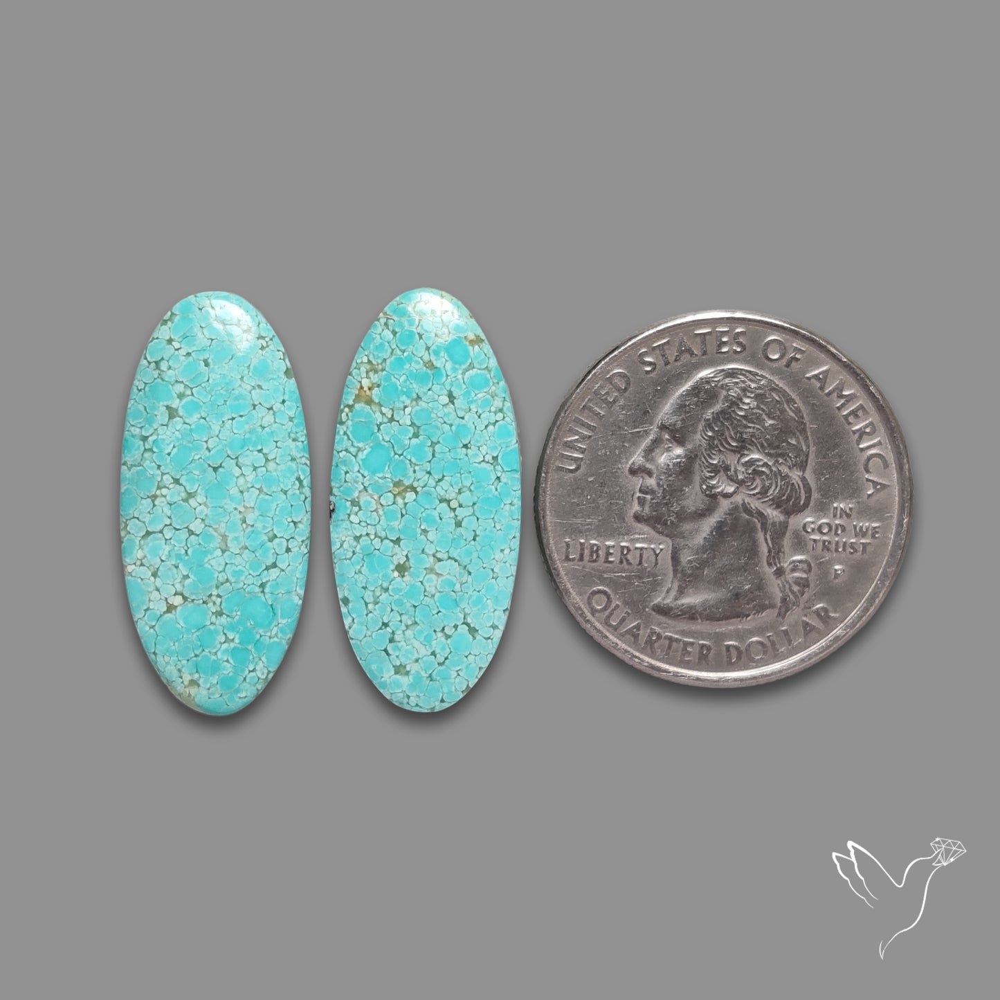 Number 8 Mines Turquoise Pair