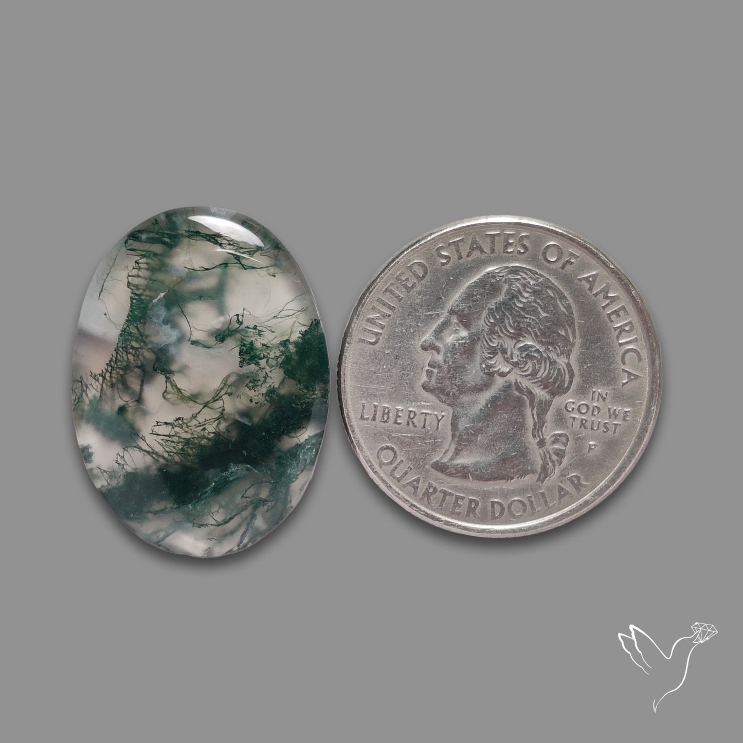 Moss Agate Cabochon