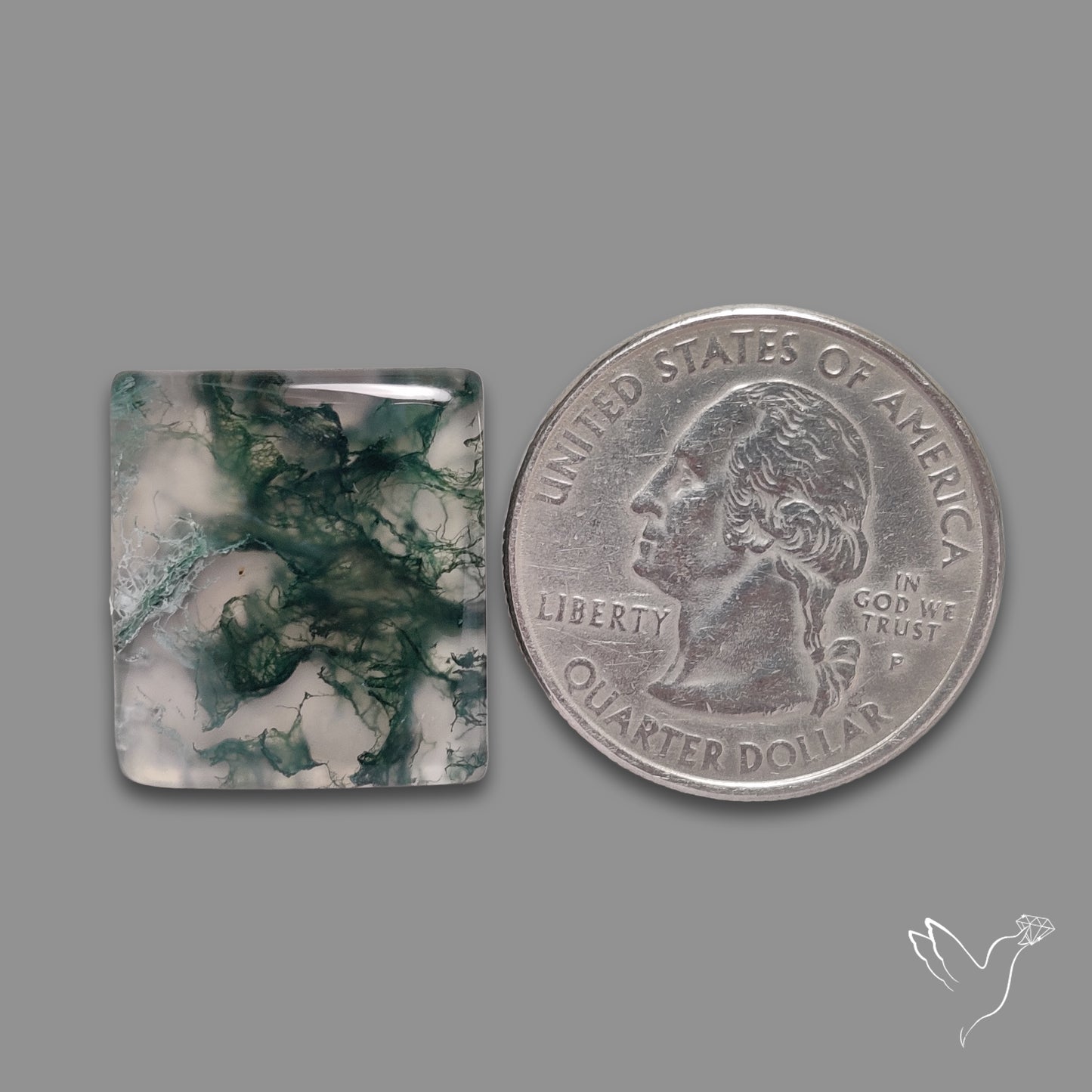 Moss Agate Cabochon