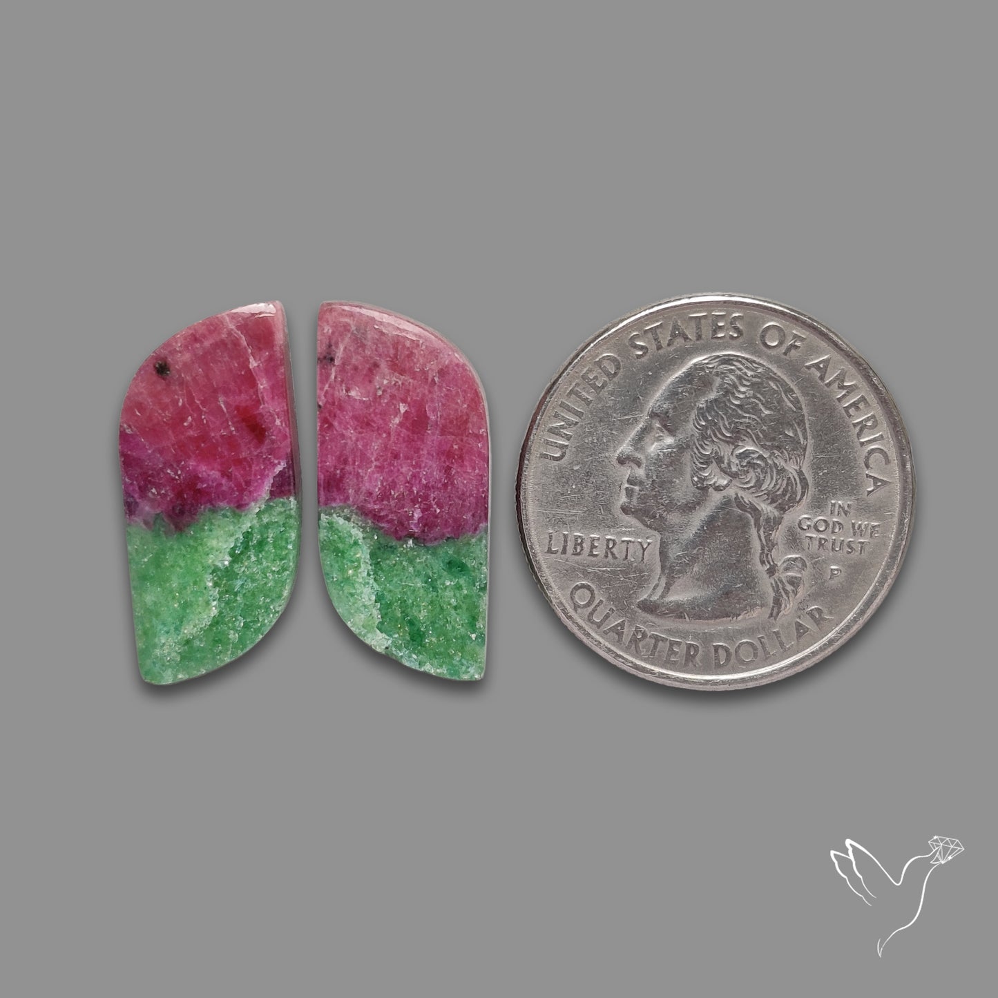 Ruby In Zoisite Pair