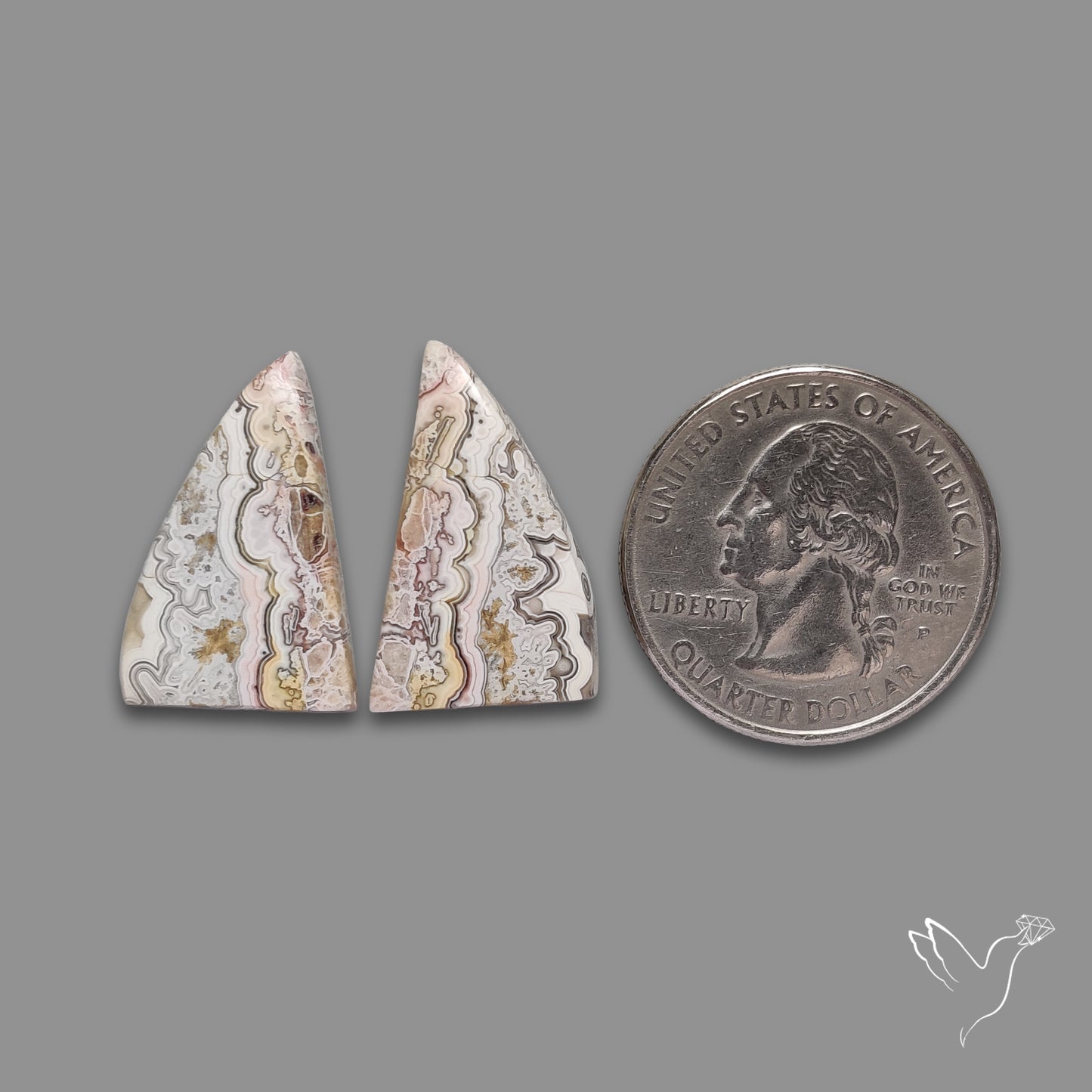 Crazylace Agates Pair