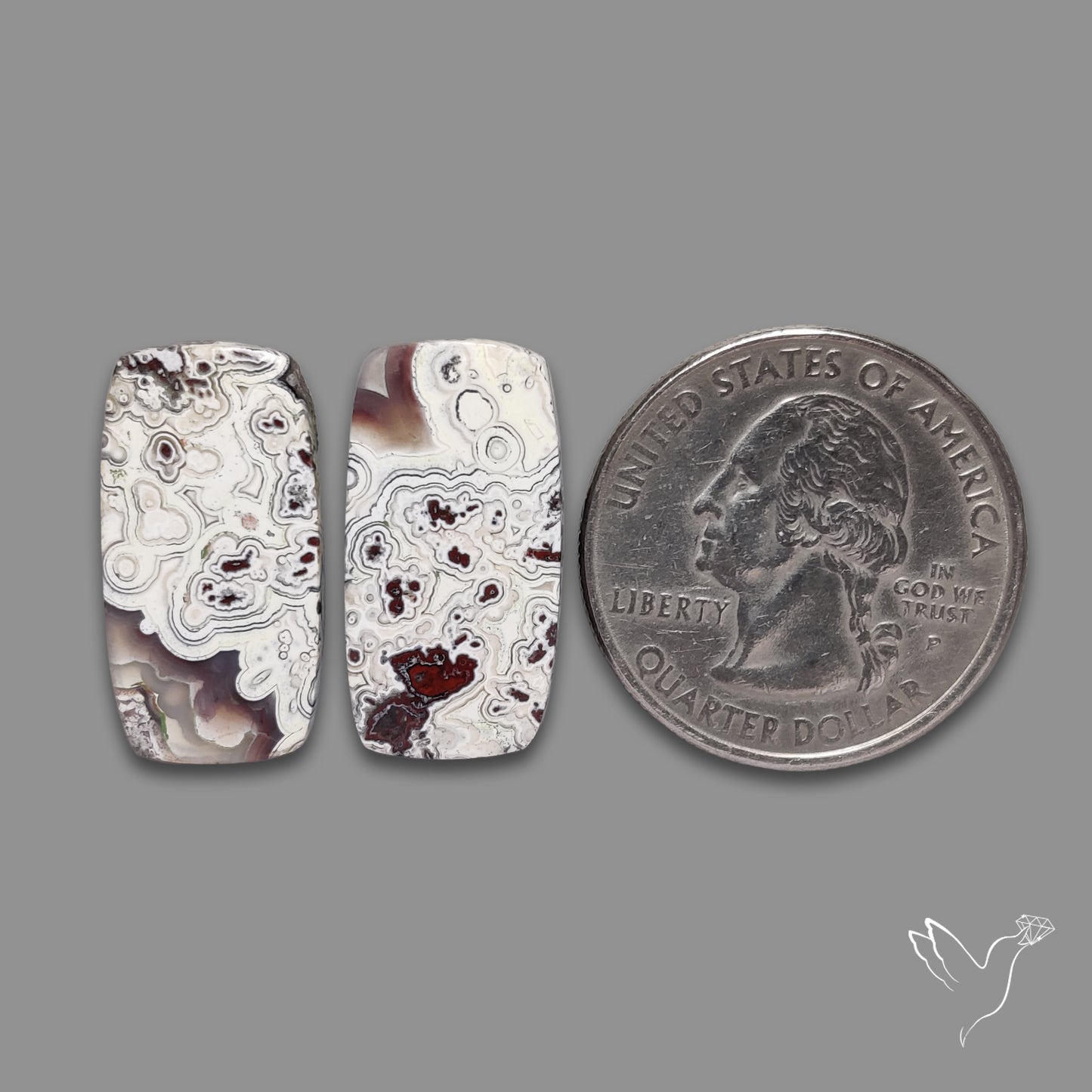 Crazylace Agates Pair