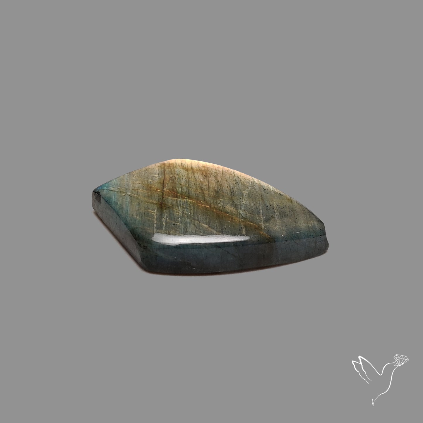 Labradorite Cabochon Rare Natural Orange Sheen
