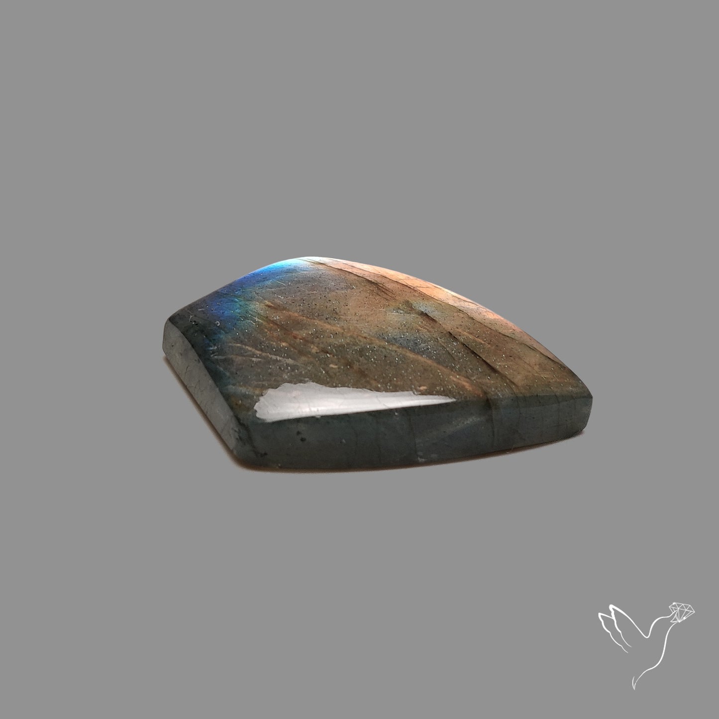 Labradorite Cabochon Rare Natural Orange Sheen
