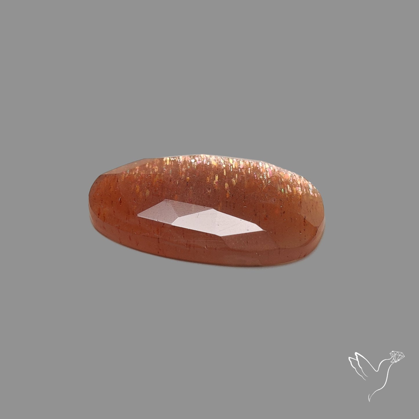 Rose Cut Meteor Shower Sunstone Rainbow Sheen