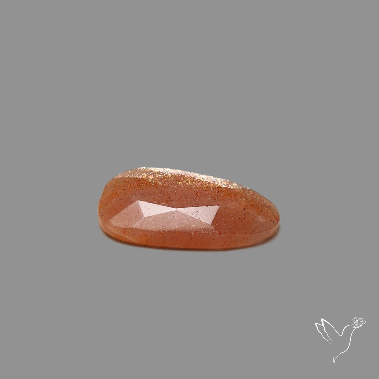 Rose Cut Meteor Shower Sunstone Rainbow Sheen