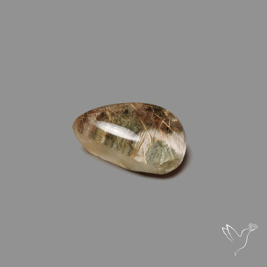 Lodolite Cabochon Uneven Back