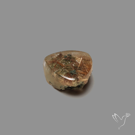 Lodolite Cabochon Uneven Back