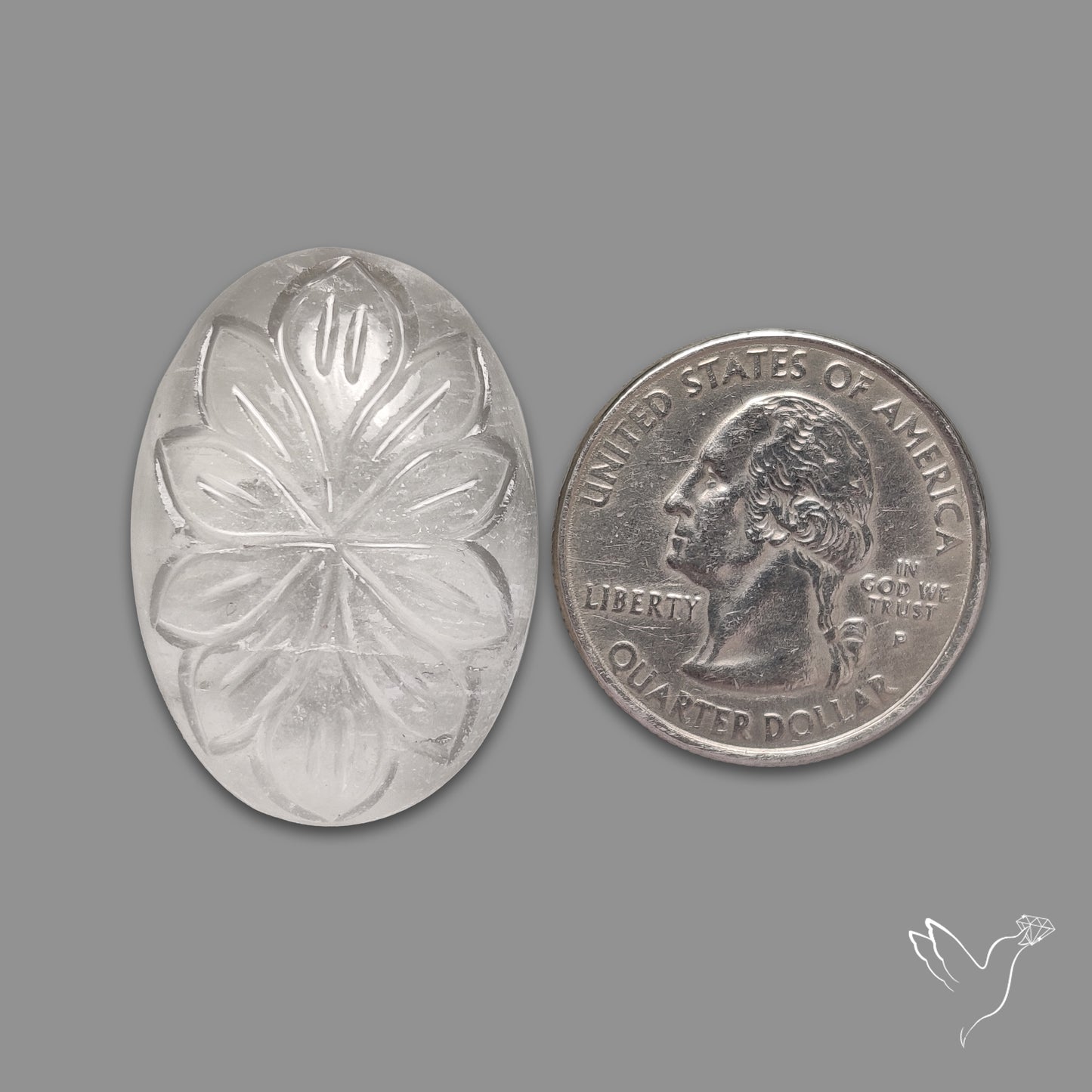 Himalayan Quartz Mughal Carving