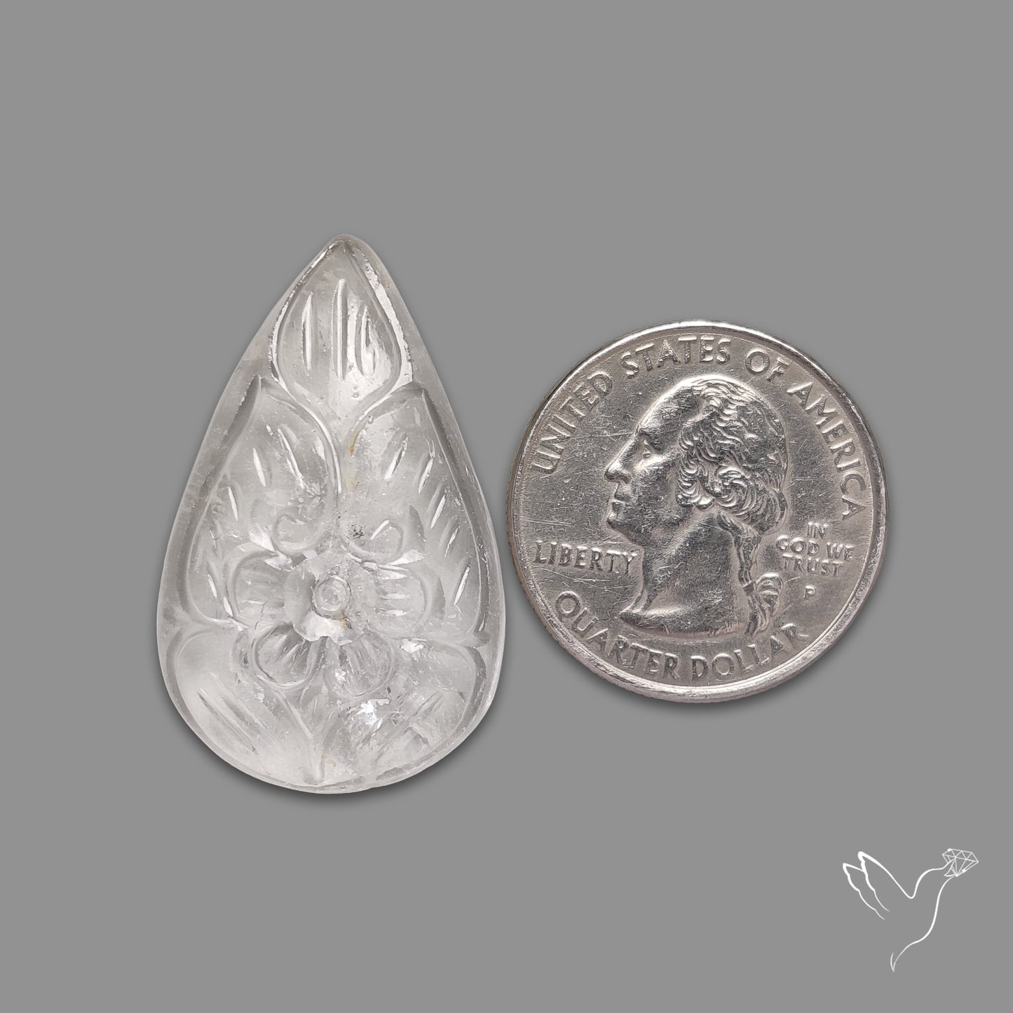 Himalayan Quartz Mughal Carving