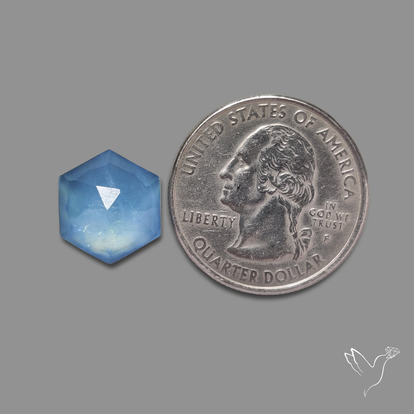 Rose Cut Aquamarine
