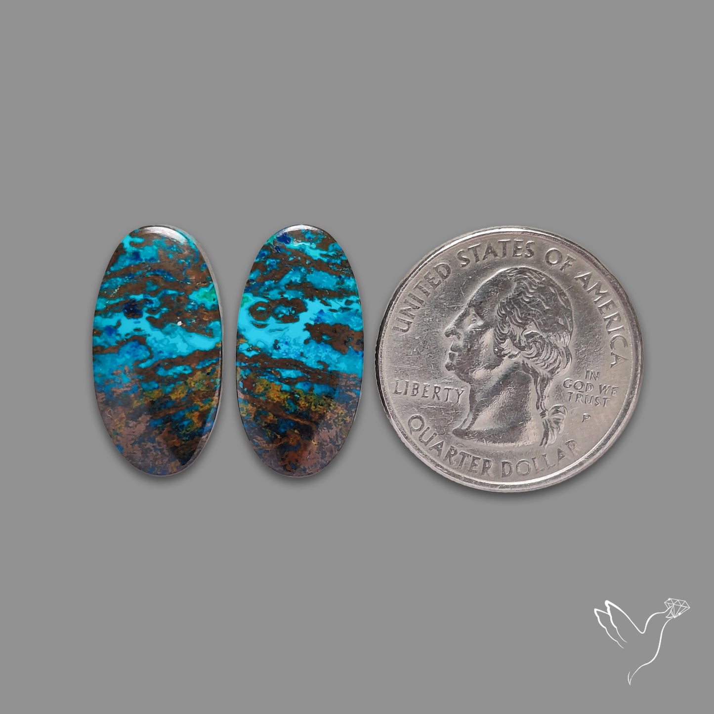 Shattuckites Chrysocolla Pair