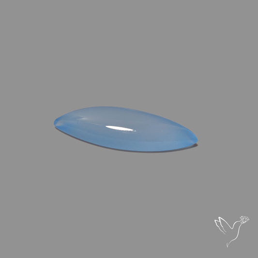 Namibian Blue Chalcedony Cabochon Long