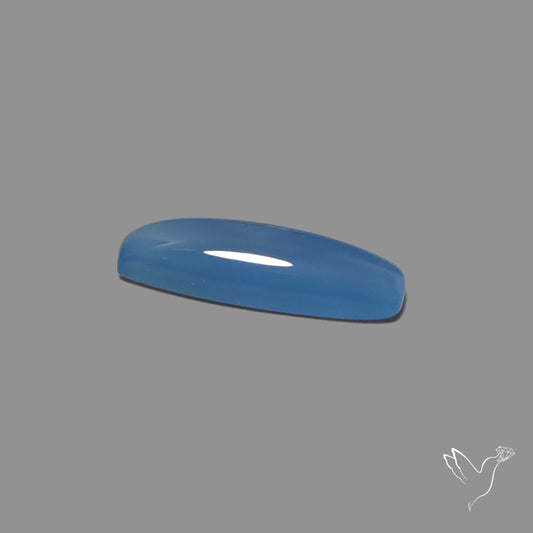 Namibian Blue Chalcedony Cabochon Long