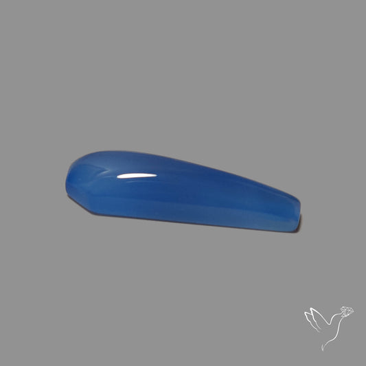 Namibian Blue Chalcedony Cabochon Long