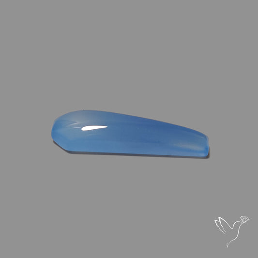 Namibian Blue Chalcedony Cabochon Long
