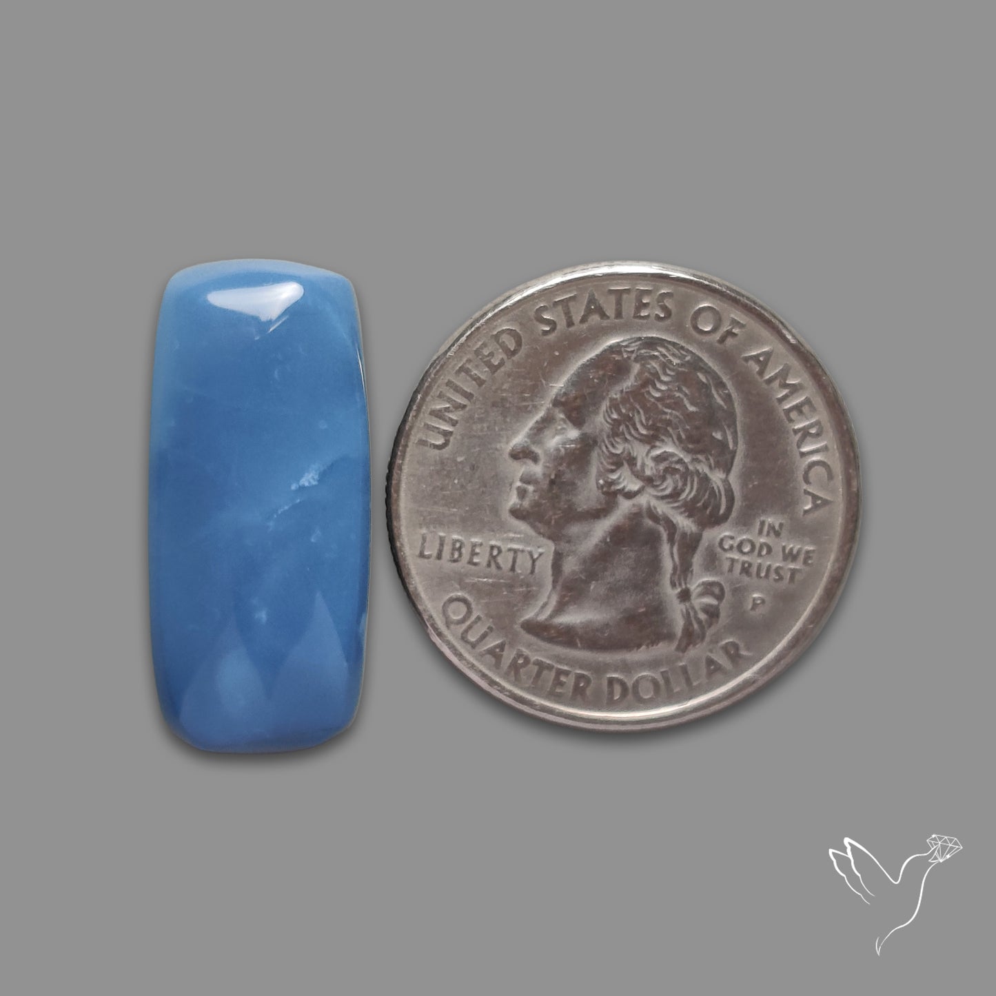 Peruvian Blue Opal Cabochon