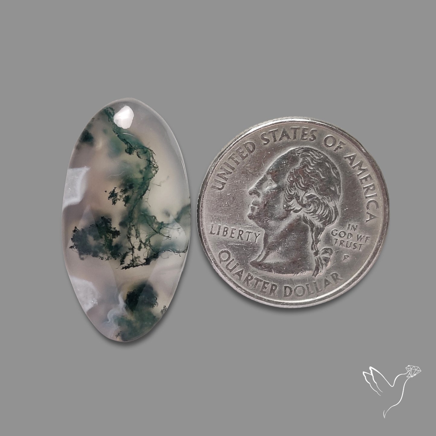 Moss Agate Cabochon