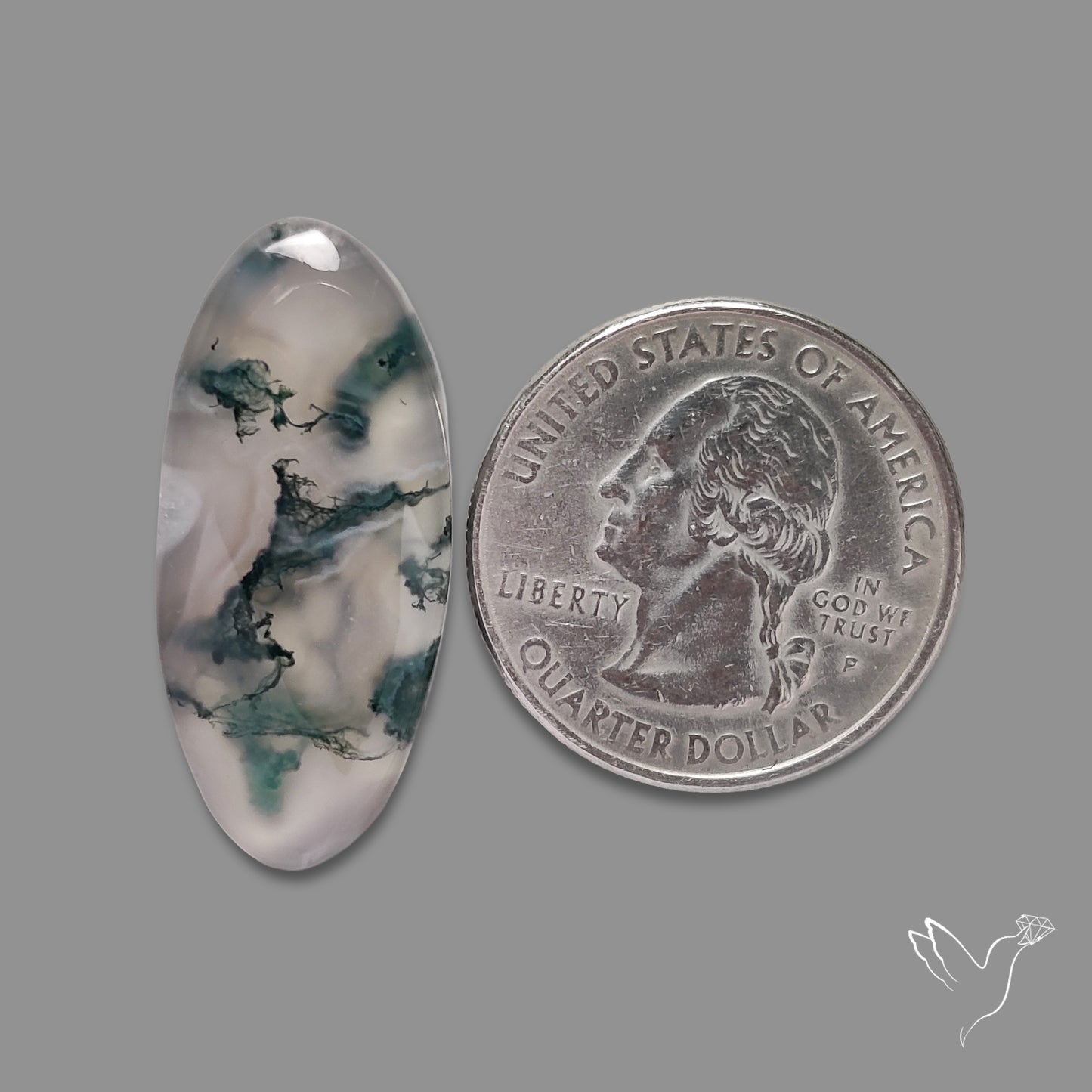 Moss Agate Cabochon